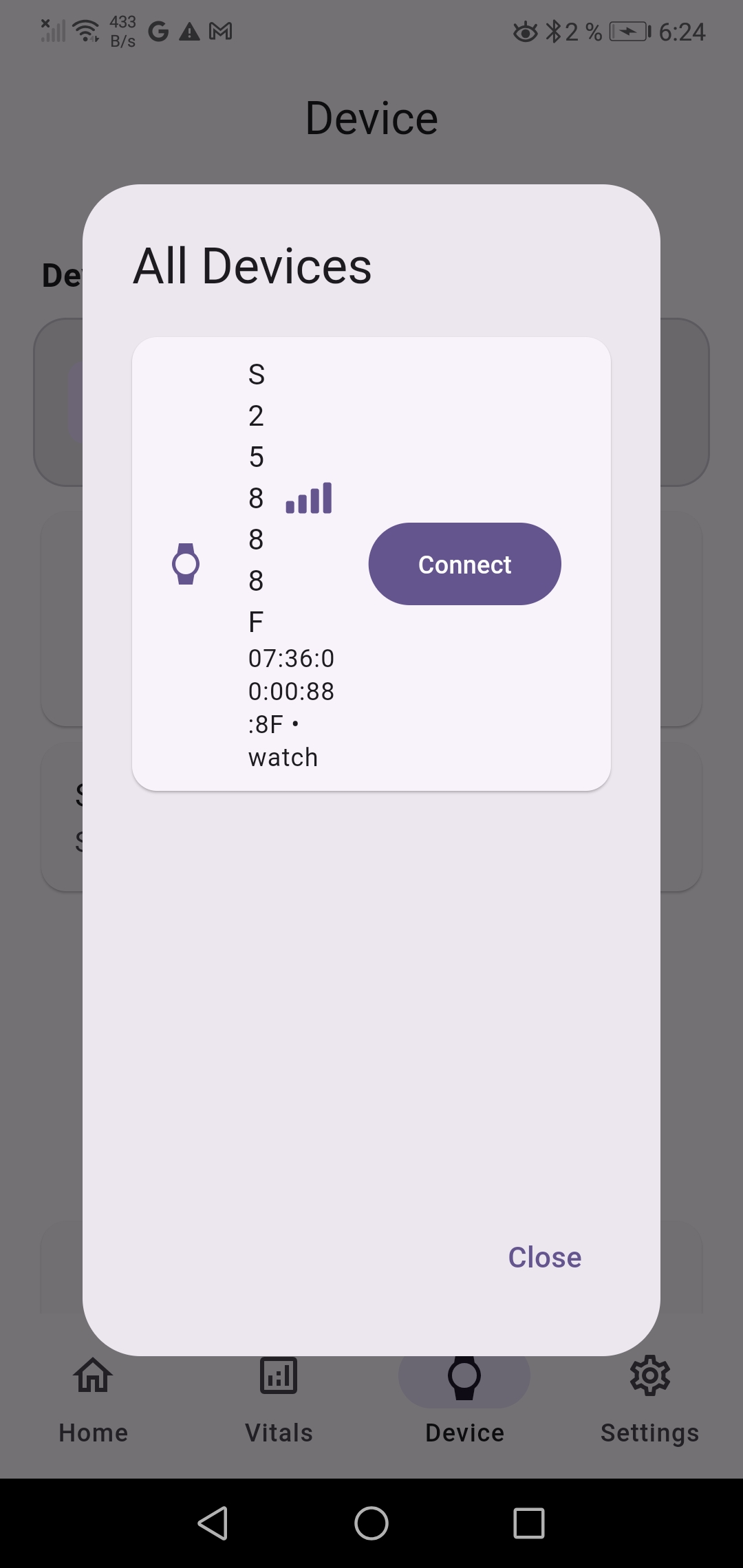 Watch Insights — Métricas